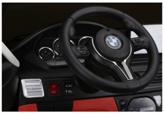 Auto Na Akumulator BMW X6M Czarne Dwuosobowy Fotel LEAN CARS