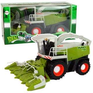 Zielony Kombajn Ruchome Części Duży Heder do Kukurydzy MC 7166 LEAN Toys