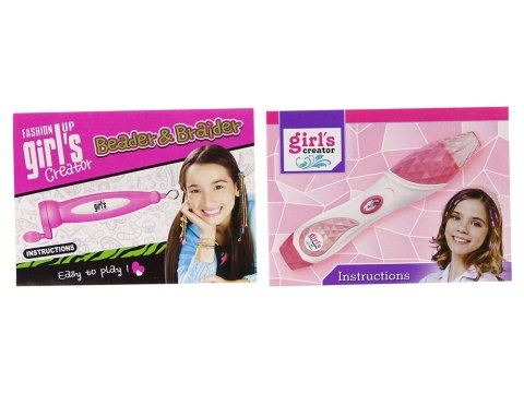 Zestaw Do Zaplatania Włosów 2 w 1 Koraliki LEAN Toys