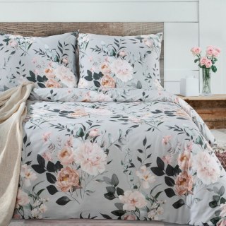 KOMPLET POŚCIELI BAWEŁNIANEJ ROSITA 220 X 200 CM SZARY EUROFIRANY