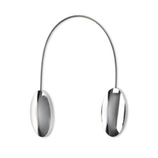 UPINACZ DEKORACYJNY Z MAGNESEM 3 X 15 CM SREBRNY EUROFIRANY