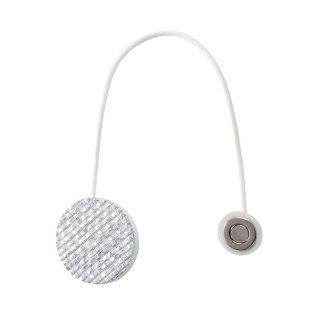 UPINACZ DEKORACYJNY Z MAGNESEM 5 X 14 CM BIAŁY EUROFIRANY