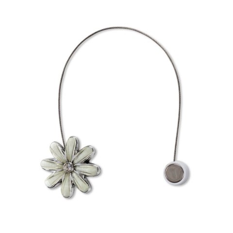 UPINACZ DEKORACYJNY Z MAGNESEM 5 X 14 CM KREMOWY EUROFIRANY