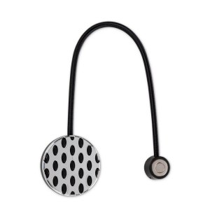 UPINACZ DEKORACYJNY Z MAGNESEM 5 X 17 CM CZARNY EUROFIRANY