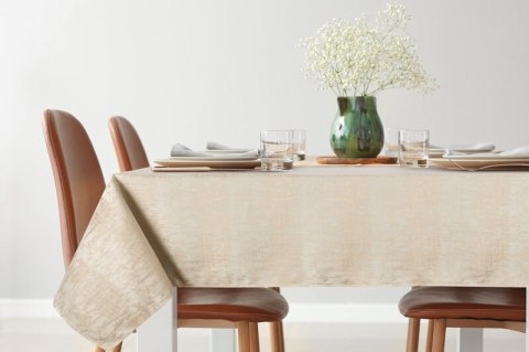 OBRUS ALINA 140 X 220 CM BEŻOWY EUROFIRANY