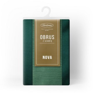 OBRUS GLAMO 140 X 300 CM ZIELONY EUROFIRANY