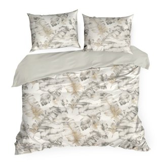 KOMPLET POŚCIELI BAWEŁNIANEJ LAYLA 140 X 200 CM BIAŁY EUROFIRANY