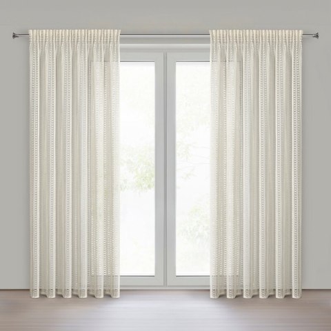 ZASŁONA GOTOWA BONITA NA TAŚMIE 140 X 250 CM NATURALNY EUROFIRANY