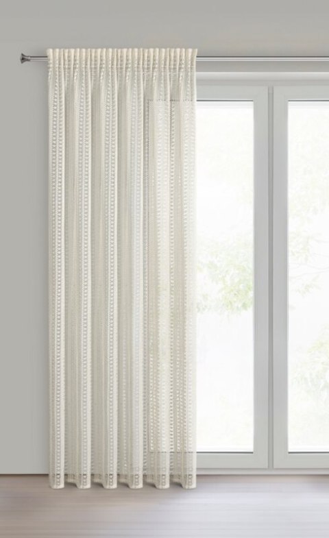 ZASŁONA GOTOWA BONITA NA TAŚMIE 140 X 250 CM NATURALNY EUROFIRANY