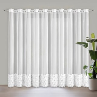 ZASŁONA GOTOWA ROSES 3 350 X 250 CM BIAŁY EUROFIRANY