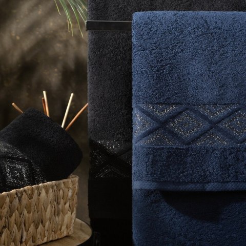 RĘCZNIK AZARI (06) 70 X 140 CM CZARNY EUROFIRANY