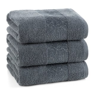 RĘCZNIK IRIS (06) 70 X 140 CM STALOWY EUROFIRANY