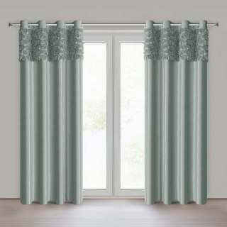 ZASŁONA GOTOWA ROSES 13 NA TAŚMIE 140 X 250 CM MIĘTOWY EUROFIRANY