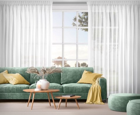 FIRANA GOTOWA LUCY NA TAŚMIE 400 X 270 CM BIAŁY EUROFIRANY