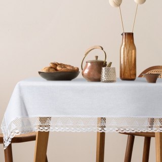 OBRUS NATALY 140 X 220 CM BIAŁY EUROFIRANY