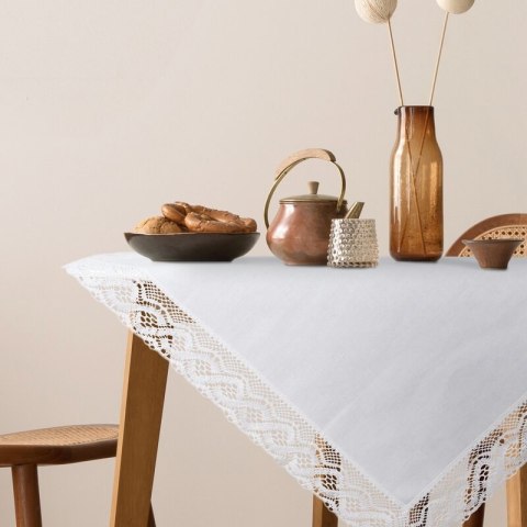 OBRUS SUSAN 85 X 85 CM BIAŁY EUROFIRANY