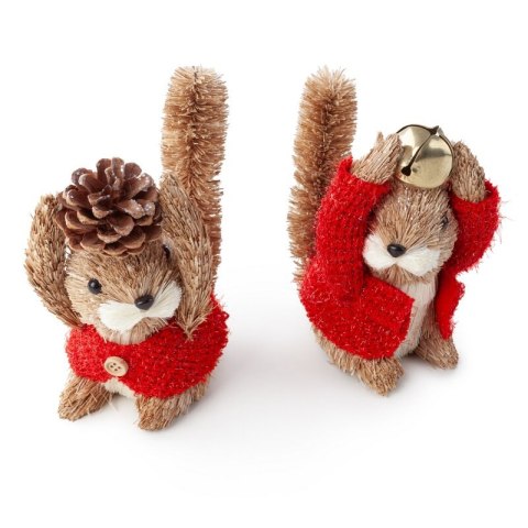 OZDOBA ŚWIĄTECZNA 513 12 X 8 X 14 CM BRĄZOWY EUROFIRANY