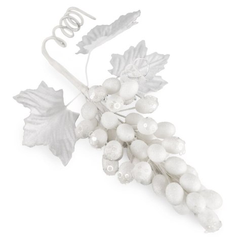 OZDOBA ŚWIĄTECZNA 552 35 X 12 CM BIAŁY EUROFIRANY