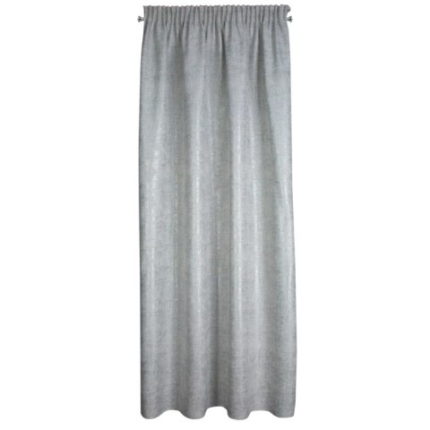 ZASŁONA GOTOWA BLANKA NA TAŚMIE 140 X 280 CM SREBRNY EUROFIRANY