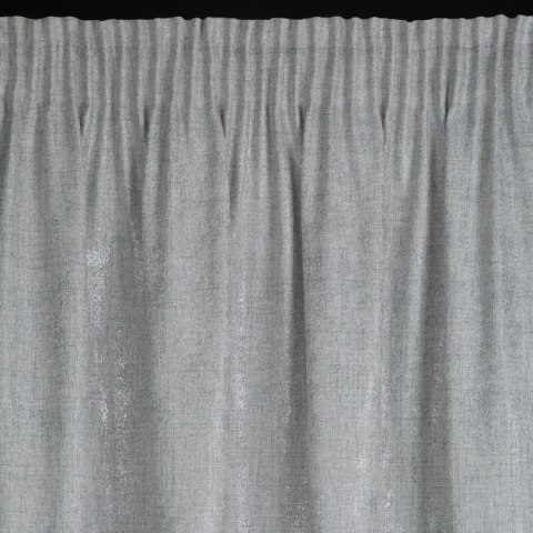 ZASŁONA GOTOWA BLANKA NA TAŚMIE 140 X 280 CM SREBRNY EUROFIRANY
