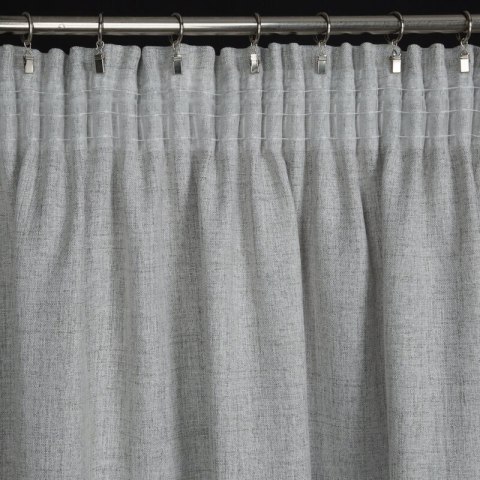 ZASŁONA GOTOWA BLANKA NA TAŚMIE 140 X 280 CM SREBRNY EUROFIRANY