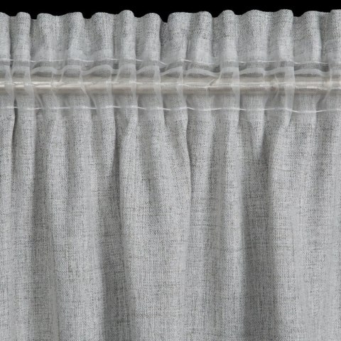 ZASŁONA GOTOWA BLANKA NA TAŚMIE 140 X 280 CM SREBRNY EUROFIRANY