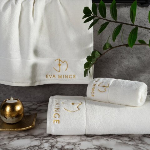 KOMPLET RĘCZNIKÓW GAJA 46 X 36 X 7 CM KREMOWY EUROFIRANY