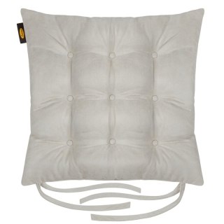 PODUSZKA NA KRZESŁO "ADA" 40 X 40 X 6 CM JASNOSZARY EUROFIRANY