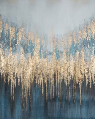 OBRAZ 445 80 X 100 CM GRANATOWY EUROFIRANY