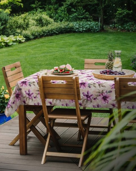 OBRUS GARDEN 40 X 180 CM KREMOWY EUROFIRANY