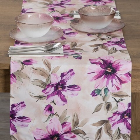 OBRUS GARDEN 40 X 180 CM KREMOWY EUROFIRANY