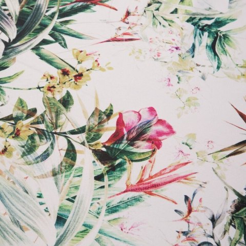 OBRUS GARDEN O 150 CM BIAŁY EUROFIRANY