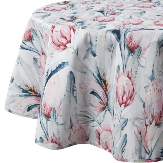 OBRUS GARDEN O 150 CM BIAŁY EUROFIRANY