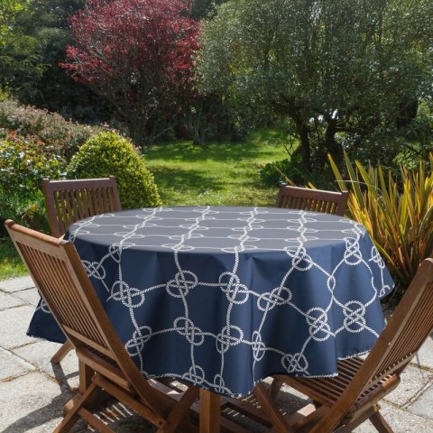 OBRUS GARDEN O 150 CM GRANATOWY EUROFIRANY