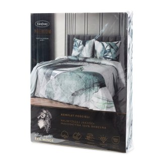 POŚCIEL ARTIST 160 X 200 CM JASNOSZARY EUROFIRANY