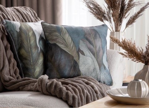 POSZEWKA LEN 38 45 X 45 CM NIEBIESKI EUROFIRANY