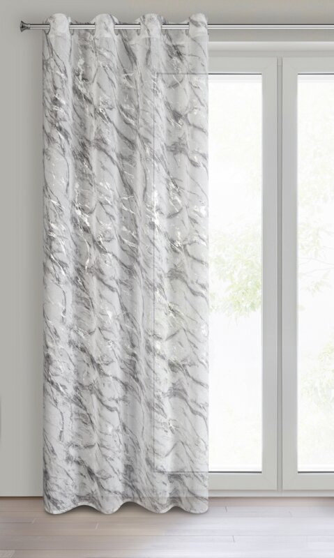 ZASŁONA GOTOWA ALIVIA 140 X 270 CM BIAŁY EUROFIRANY