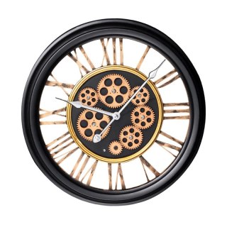 ZEGAR DEKORACYJNY 19 O 54 X 9 CM CZARNY EUROFIRANY