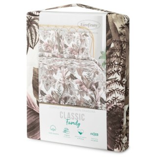 KOMPLET POŚCIELI BAWEŁNIANEJ DAVOS 160 X 200 CM FIOLETOWY EUROFIRANY