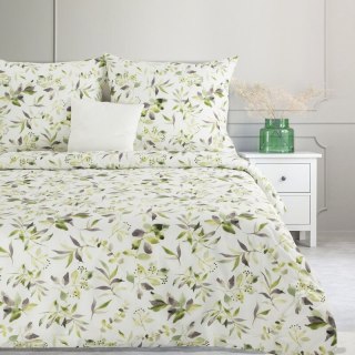 KOMPLET POŚCIELI BAWEŁNIANEJ MILI 160 X 200 CM BIAŁY EUROFIRANY