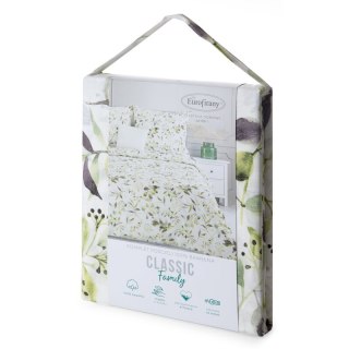 KOMPLET POŚCIELI BAWEŁNIANEJ MILI 160 X 200 CM BIAŁY EUROFIRANY