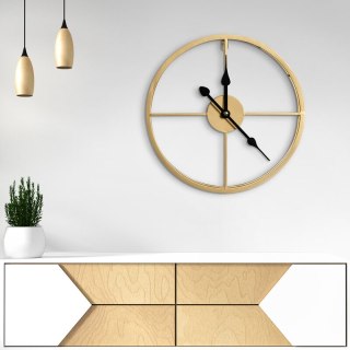 ZEGAR DEKORACYJNY 26 O 40 X 6 CM ZŁOTY EUROFIRANY