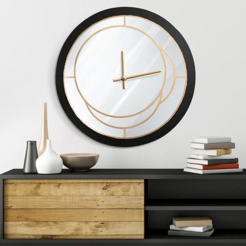 ZEGAR DEKORACYJNY 34 O 60 X 5 CM STALOWY EUROFIRANY