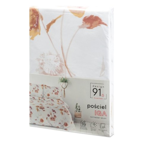 POŚCIEL D91 IGA 220 X 200 CM BIAŁY EUROFIRANY