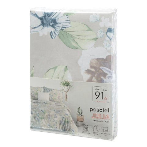 POŚCIEL D91 JULIA 220 X 200 CM POPIELATY EUROFIRANY