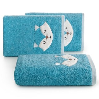 RĘCZNIK DZIECIĘCY BABY70 70 X 140 CM NIEBIESKI EUROFIRANY