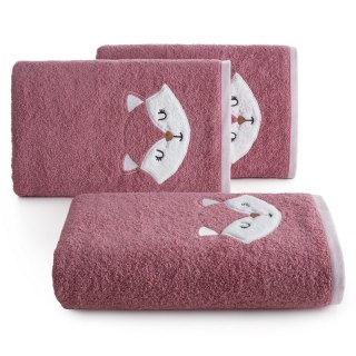 RĘCZNIK DZIECIĘCY BABY70 70 X 140 CM RÓŻOWY EUROFIRANY