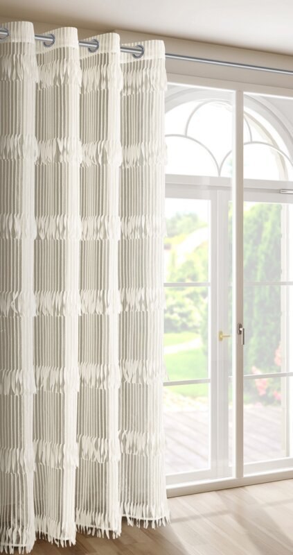 ZASŁONA GOTOWA SOTERA 140 X 250 CM JASNOBEŻOWY EUROFIRANY