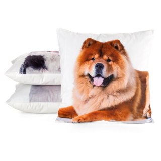 POSZEWKA ANIMAL 73 45 X 45 CM BIAŁY EUROFIRANY