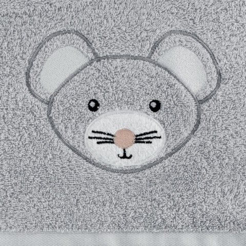 RĘCZNIK DZIECIĘCY BABY71 100 X 100 CM SREBRNY EUROFIRANY